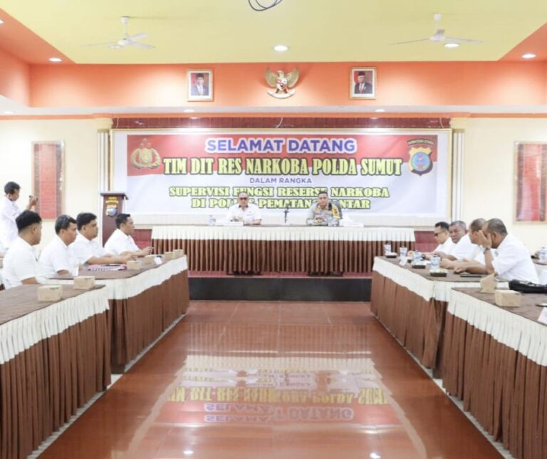 Tim Polda Sumut Supervisi Satuan Narkoba Polres Siantar